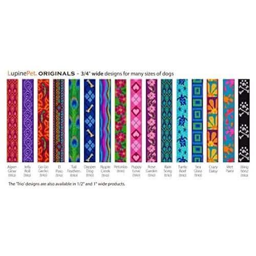 Lupine 3/4" Petunias 6 Foot Leash