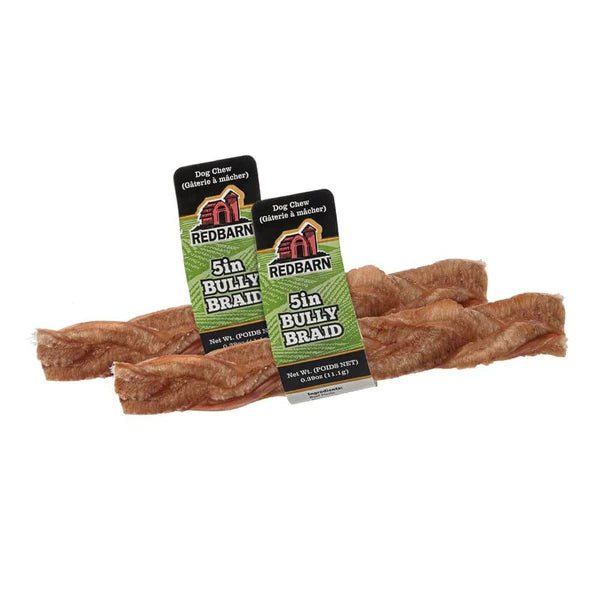 BodP Redbarn Bully Stick Braided 5"