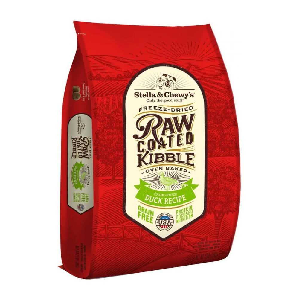 Stella & Chewy's Dog Raw Coated Duck Recipe Dog Food, 22lbs Size
