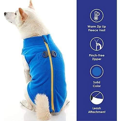 Gooby Zip Up Fleece Blue M