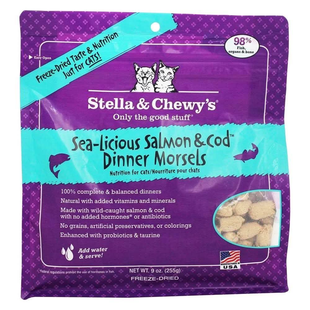Stella & Chewy's Cat Freeze-Dried Dinner Morsels Sea-Licious Salmon & Cod 8oz