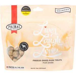 Primal Pet Foods Dog Liver Laugh Love Pork Flavor Crunchy 1.5oz