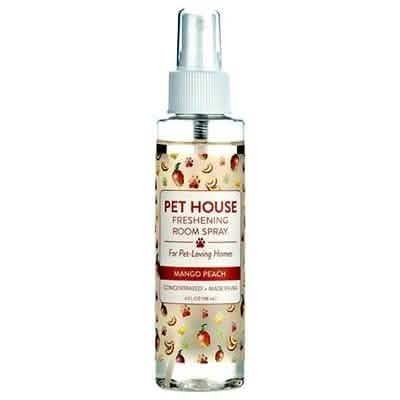 Pet House Mango Peach Scented Room Spray, 4 Oz Size for Cat and Dog Environments