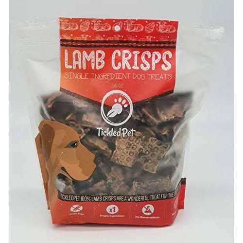 Tickled Pet Dog Treat - Lamb Lung Crisps, 16oz Pack