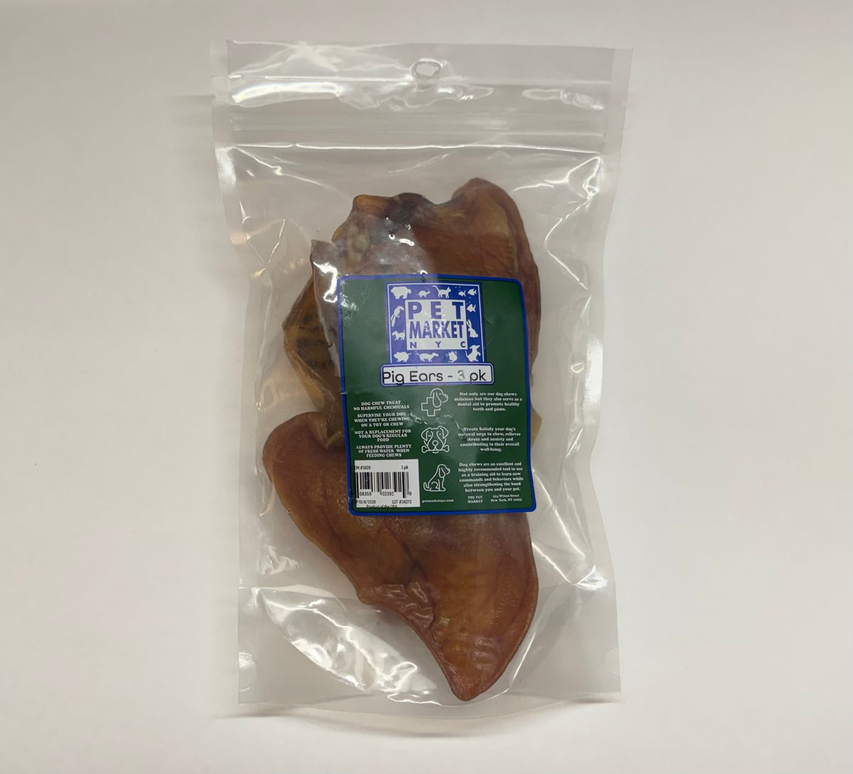 Pet Market NYC Pig Ears (3 pack)