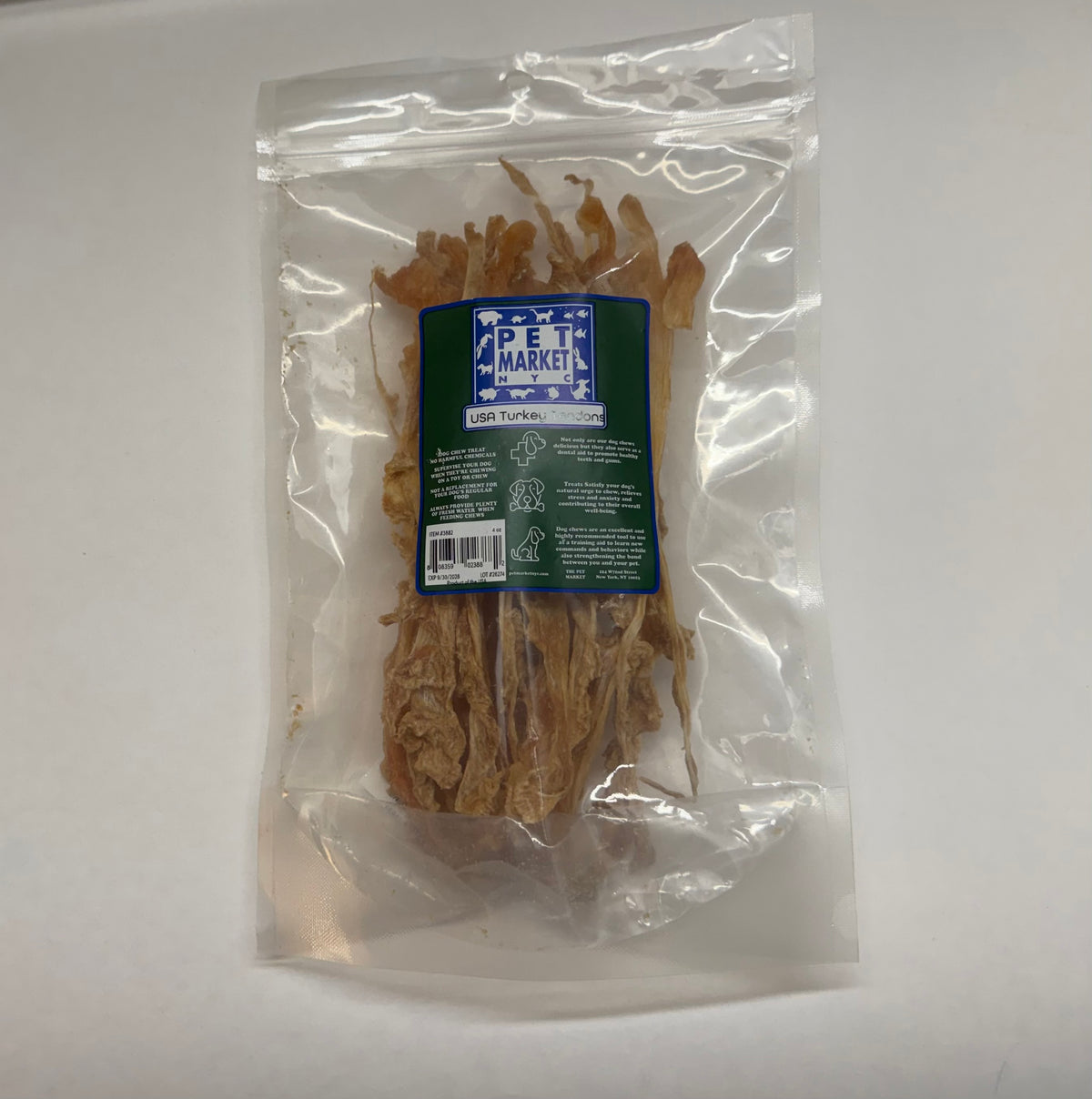 Pet Market NYC Turkey Tendons (4oz bag)
