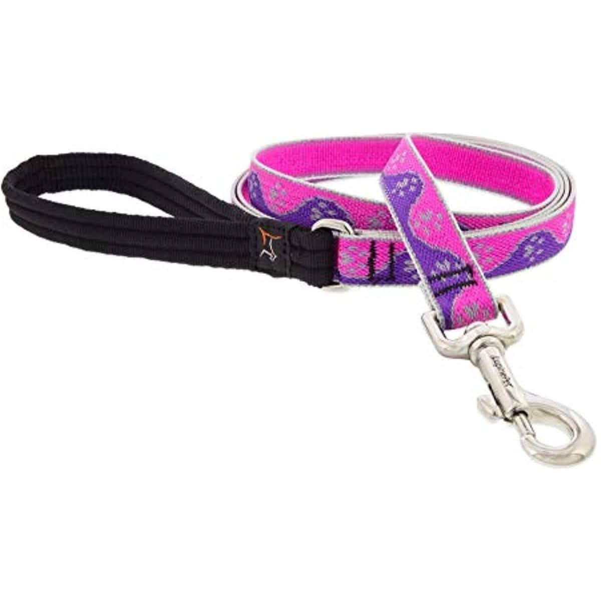 Lupine 3/4" Pink Paws 6 Foot Leash