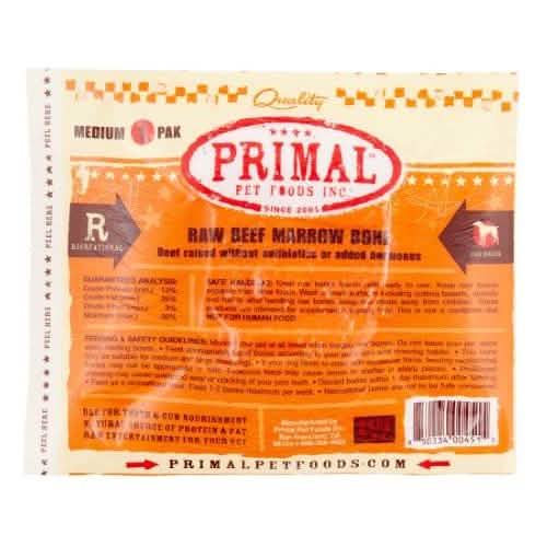 Primal D Frozen Raw Beef Marrow Bone M