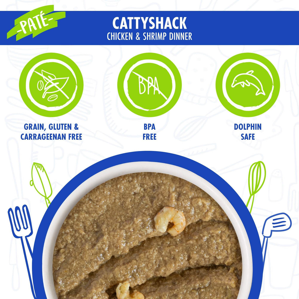 Weruva CP CITK SnS Cattyshack Chicken/Shrimp Paté 3oz