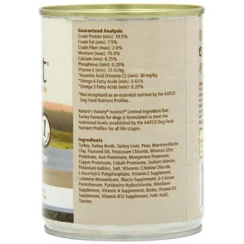Instinct Pet Food Real Turkey Recipe Wet Dog Food, 13.2oz Size