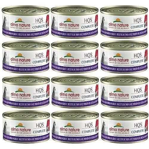 Almo Nature Cat Complete Tuna/Ocean Fish/Pumpkin in Gravy, 2.47oz, Pack of 12