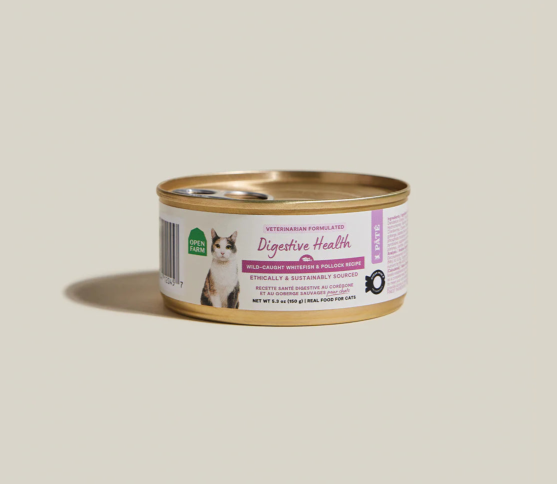 Open Farm Digestive Health Grain Free Whitefish & Pollock Pâté Wet Cat Food (2.8oz can)