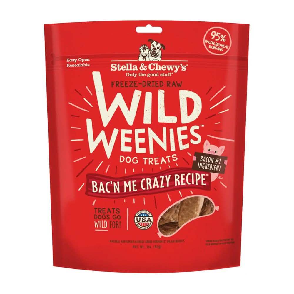 Stella & Chewy's Dog Food Wild Weenies Bac'n Me Crazy Recipe, Grain Free 3.25oz