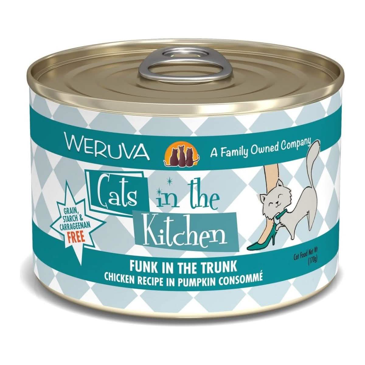 Weruva Cat Funk in the Trunk Chicken in Pumpkin Consomme 10oz
