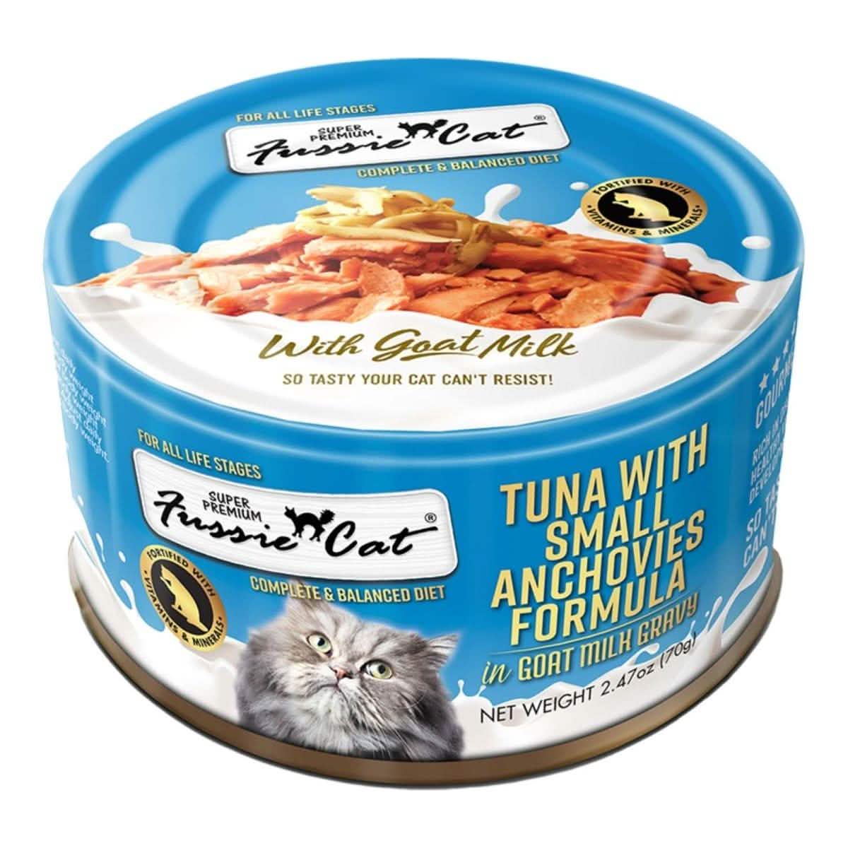 Fussie Cat Tuna With Small Anchovies In Goat Milk 2.47oz