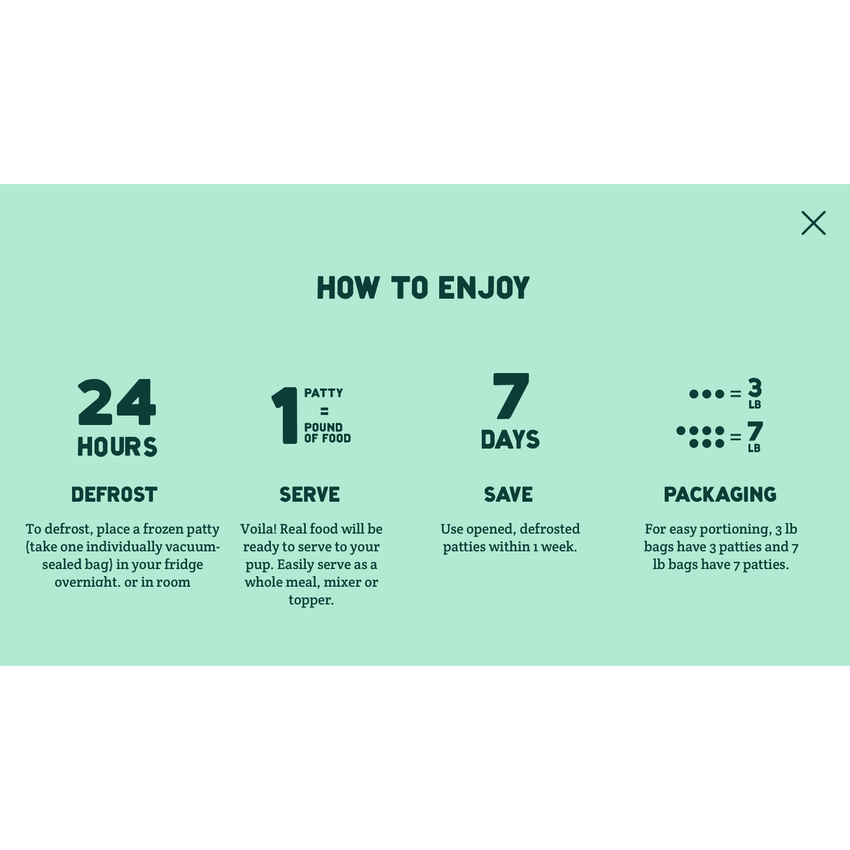 A Pup Above D Frozen Cooked GF Porky's Luau 7lb