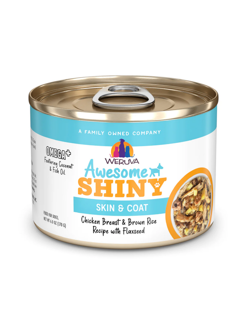 Weruva perro impresionante piel brillante y cubierta pollo/arroz/lino