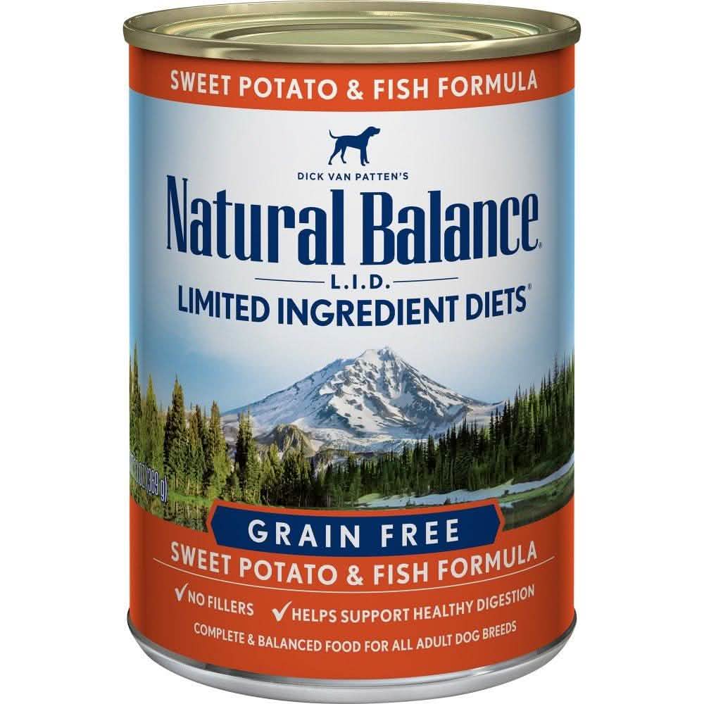 Natural Balance D LID Sweet Potato & Fish 13oz