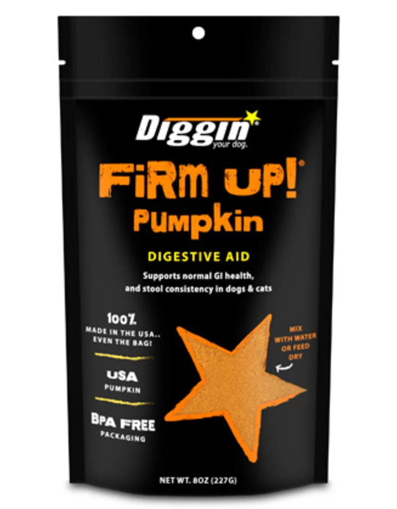 Diggin Your Dog FIRM UP Pumpkin Super Supplement (8oz Bag)