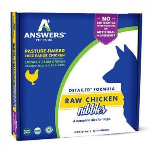 أجوبة طعام الكلاب المجمد الخام صيغة مفصلة قطع الدجاج