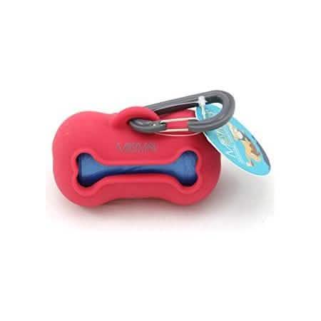 Messy Mutts Red Dog Waste Bag Dispenser - Sanitary Solution for Pet Owners