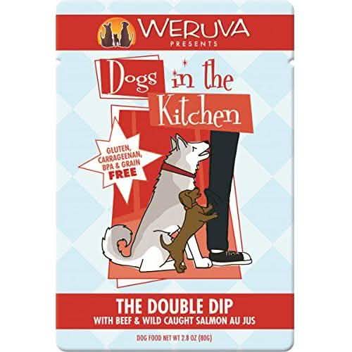 Weruva Dog Double Dip Beef and Wild Caught Salmon Au Jus, 2.8 Oz Pack