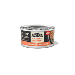 Acana Wet Cat Food Chunks in Broth Chicken & Salmon Recipe 3oz