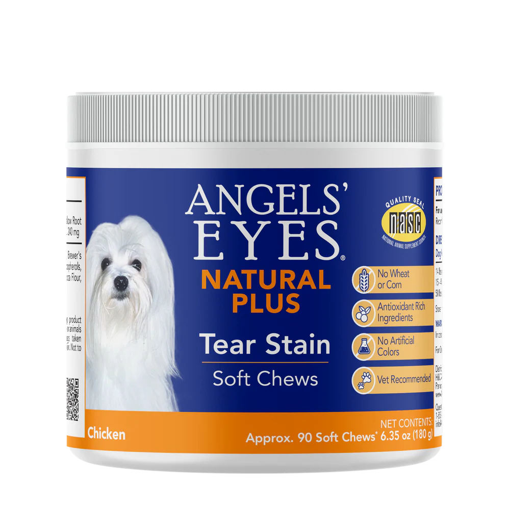 Angels' Eyes Natural Plus Tear Stain Soft Chews for Dogs (90 chews)