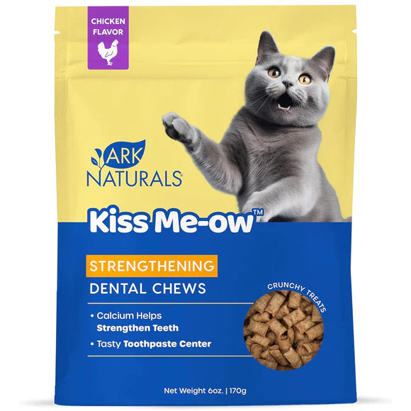 Ark Naturals Cat Dental Chew Kiss Me-ow Strengthening Chicken 6oz