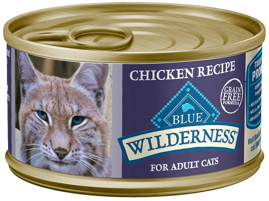Blue Buffalo Wet Cat Food Wilderness Chicken Recipe for Adult Cats