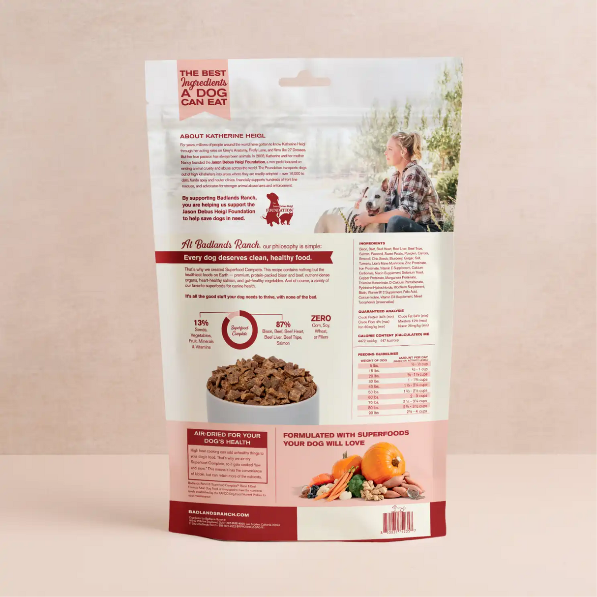 Badlands Ranch Dog Air Dried Superfood Complete Bison & Beef 11.5oz