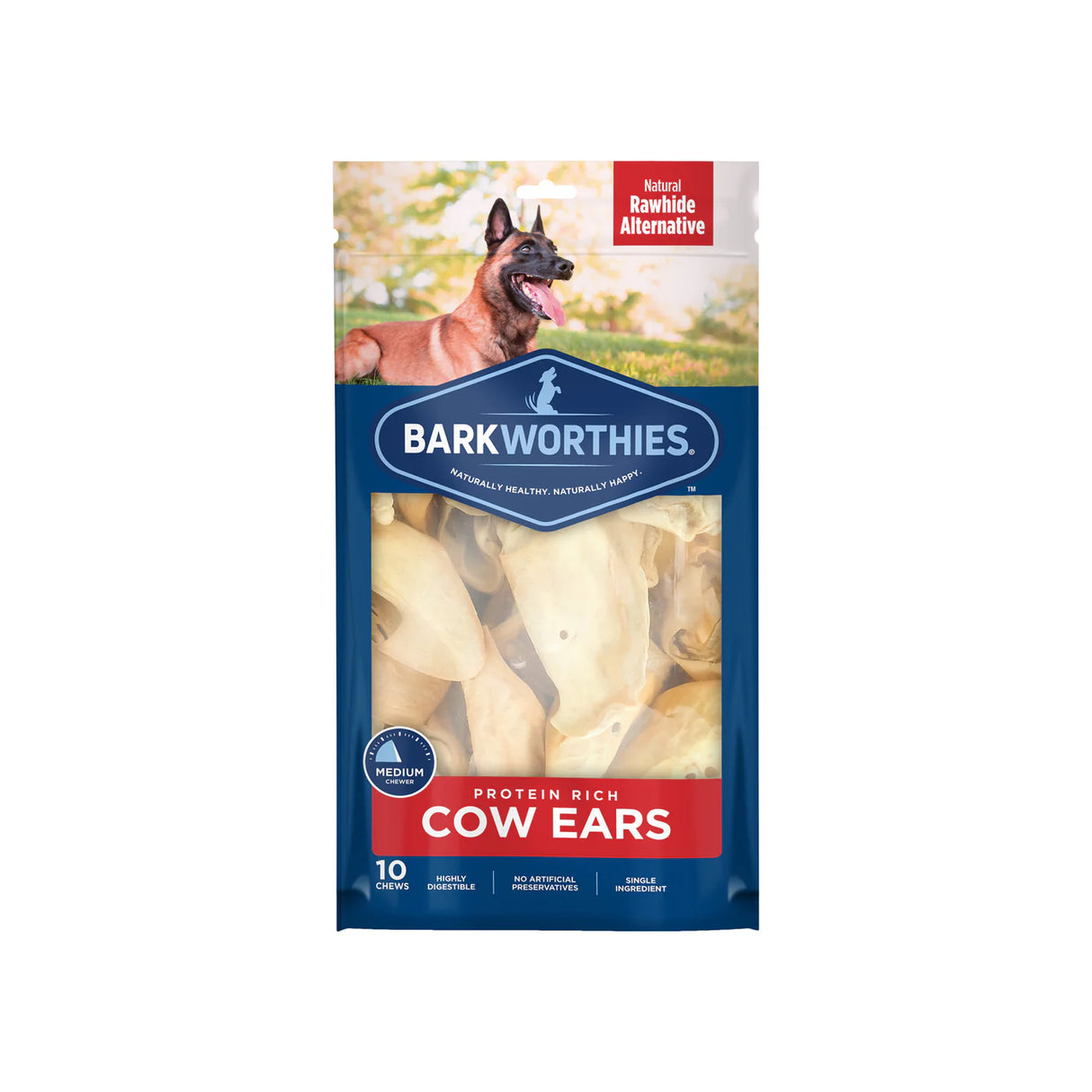 Barkworthies Cow Ears For Dogs (10 pack)