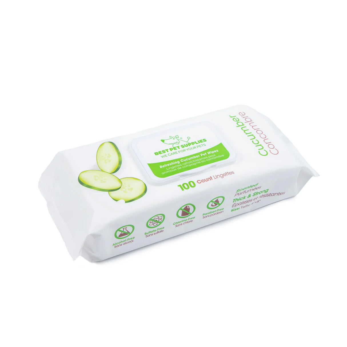 Best Pet Cucumber Wipes for Dogs & Cats (100 Count)