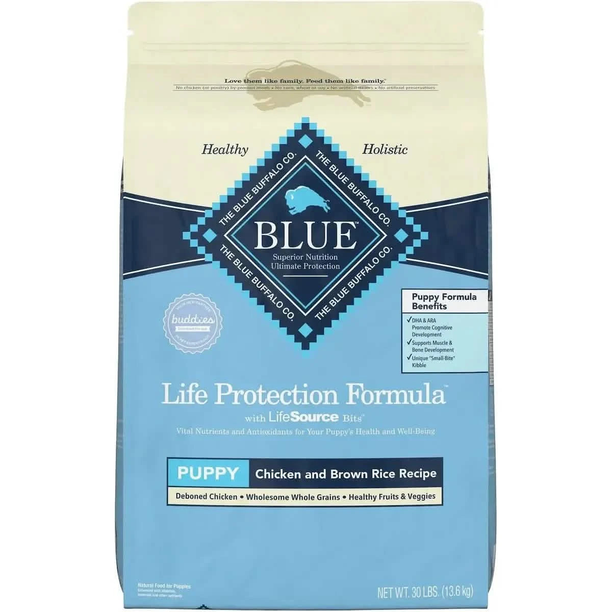 Blue Buffalo Dry Dog Food Life Protection Formula Puppy Chicken & Brown Rice Recipe