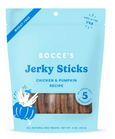 Bocce's Bakery Chicken & Pumpkin Recipe Jerky Sticks Dog Treats (4oz)