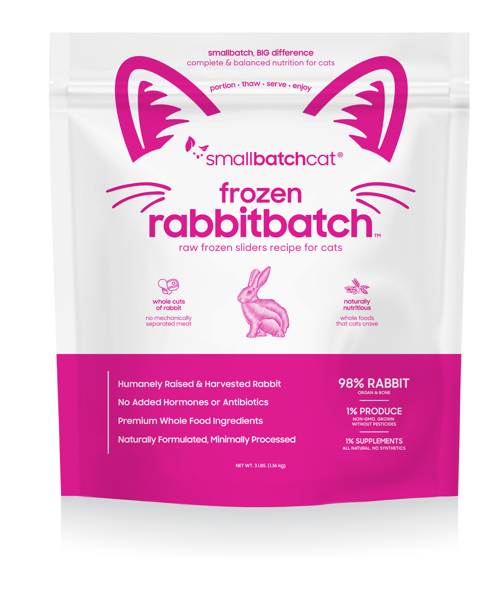 Minihamburguesas de conejo crudas congeladas en lotes pequeños, 3 libras