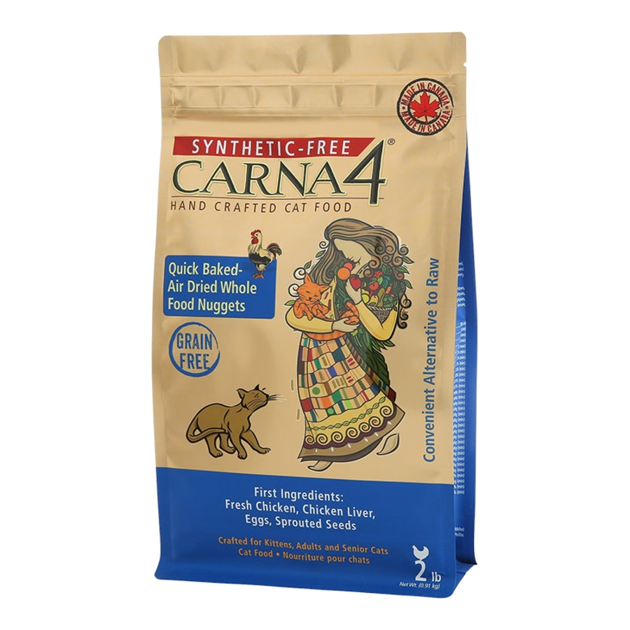 Carna4 Grain-Free Chicken Recipe Dry Cat Food (2lb bag)