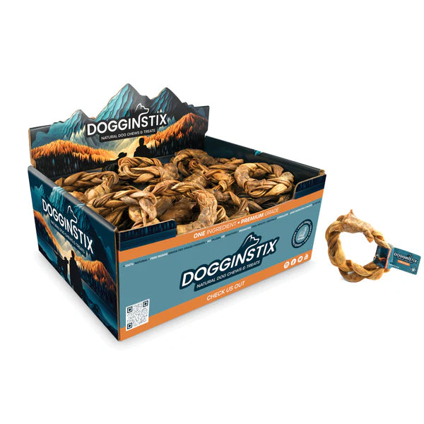 Dogginstix Lamb Collagen Braided Ring for Dogs (4.10 oz'' - 1 count)