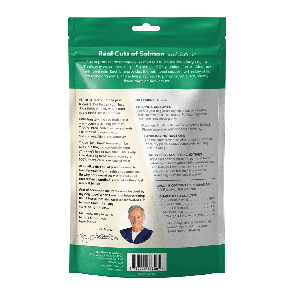 Saumon préféré du Dr Marty Joey 4 oz