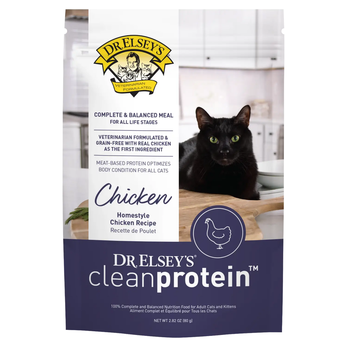 Dr Elsey's Clean Protein Chicken Wet Cat Food (2.82oz pouch)