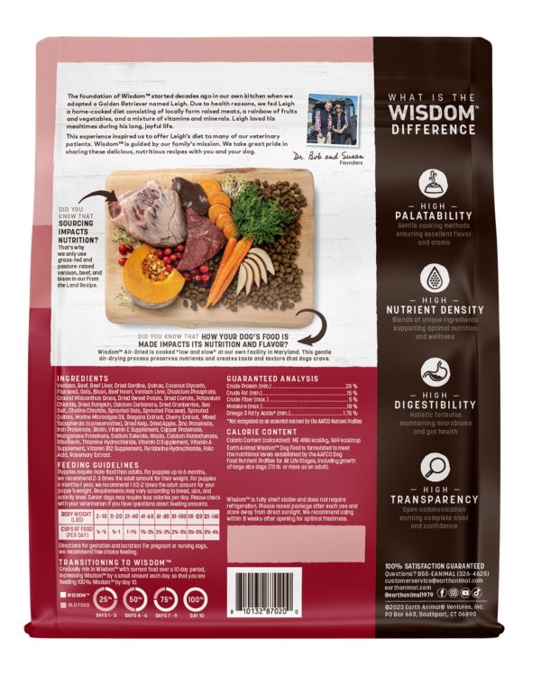 Aarde dier d wysheid lugdroogde wildsvleis/beesvleis/bison uit die land 2lb