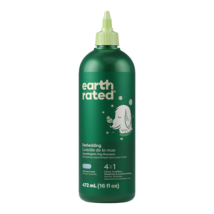 Earth Rated Deshedding Hypoallergenic 4-in-1 Dog Shampoo (16oz Bottle)