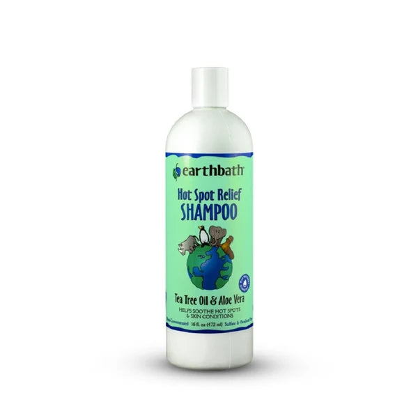 Earthbath Hot Spot Relief Shampoo - Tea Tree Oil & Aloe Vera (16oz)