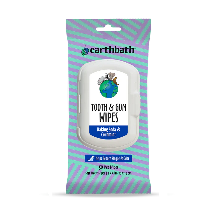 Earthbath Tooth & Gum Wipes (50 Count)
