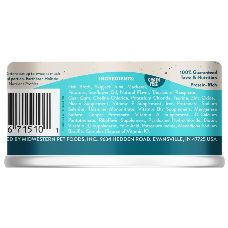 Earthborn Holistic Wet Cat Food Monterey Medley 3oz