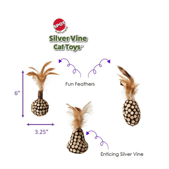 SPOT Silver Vine Chunky Cat Toy