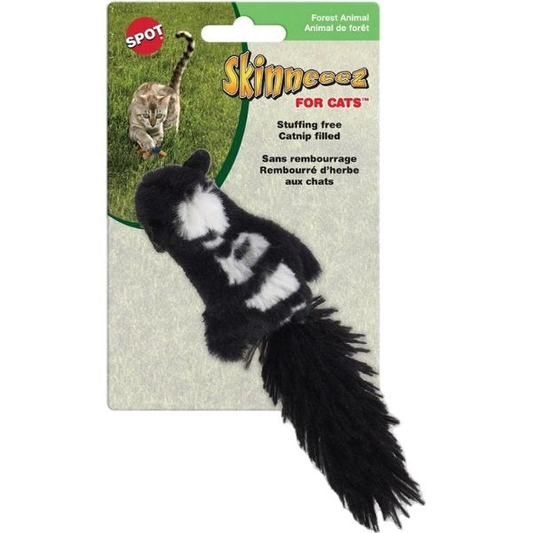 SPOT Plush Skinneez Forest Creatures with Catnip Cat Toy (3in)