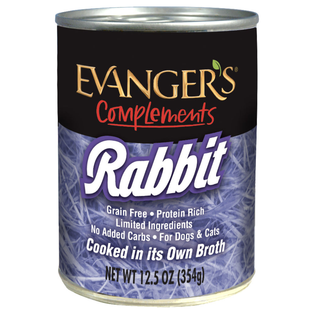 Evanger's Dog & Cat Wet Topper Grain Free Rabbit 12.5oz