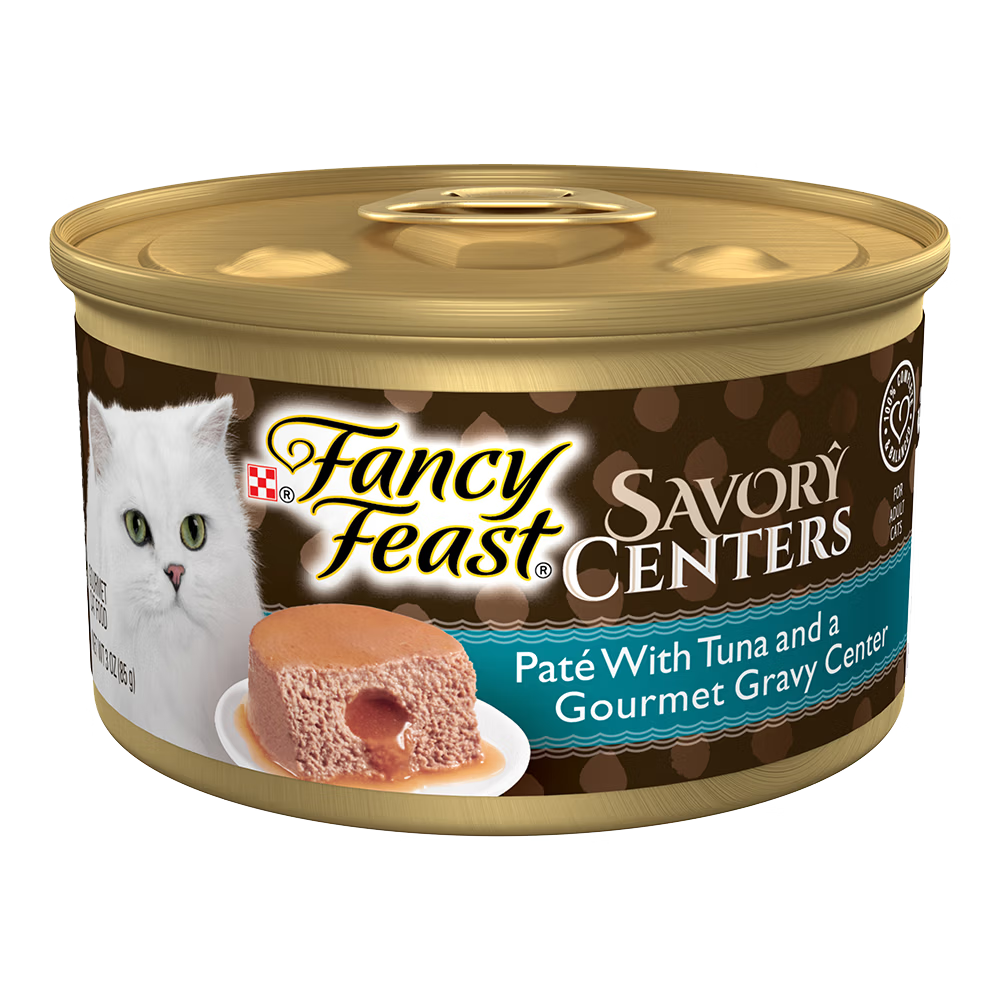 Fancy Feast Cat Wet Food Savory Center Tuna Pate 3oz