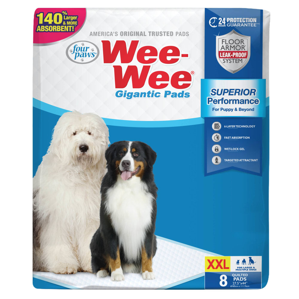 ALMOHADILLAS FOUR PAWS WEE WEE GIGANTESCAS, 8 unidades
